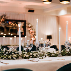 Kandelaar kristal hoog