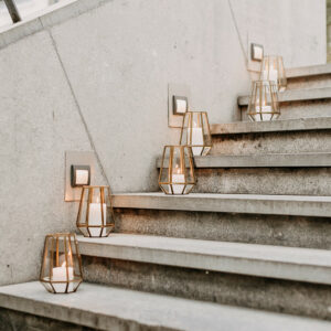 Windlicht hexagon klein