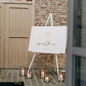 Windlicht hexagon groot