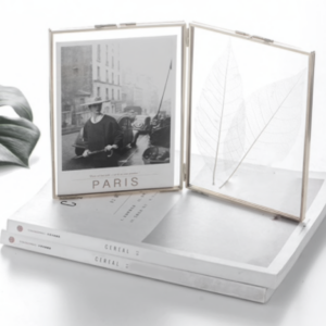 Fotokader met zilveren rand