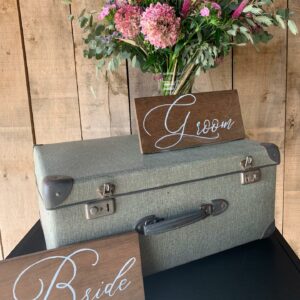 Tekstbord Bride & Groom
