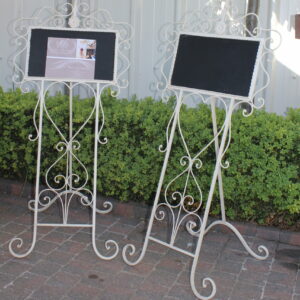 Staander met krijtbord