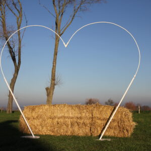 Ceremonieboog hartvorm strak