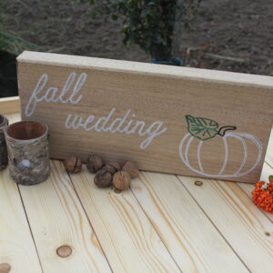 Tekstbord Herfst Fall Wedding